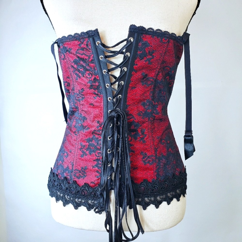 Frederick's of Hollywood lace up corset size 36